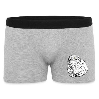 Gros chat - Boxer Homme - gris chiné - Devant