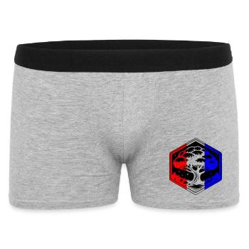 Baum-Frankreich - Männer Boxer Shorts - Grau meliert - Vorne