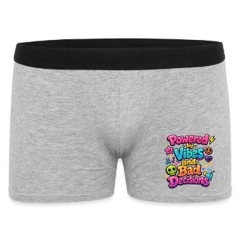 Powered by Vibes - Men's Boxer Shorts - heather grey - Front