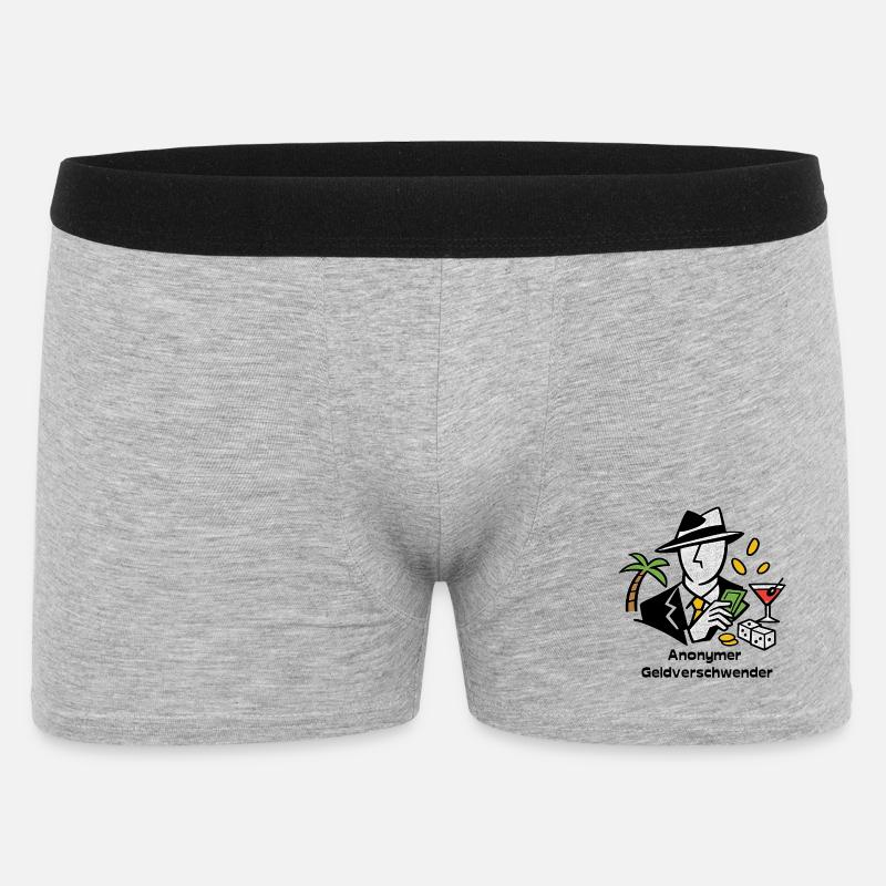 Anonymer Geldverschwender - Männer Boxer Shorts - Grau meliert