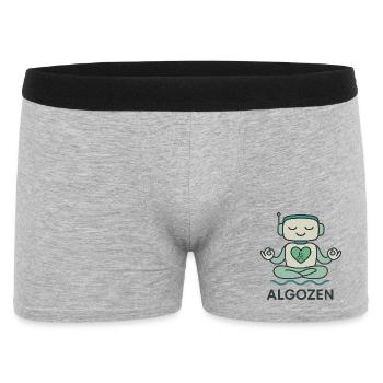 Robot Zen - Boxer Homme - gris chiné - Devant