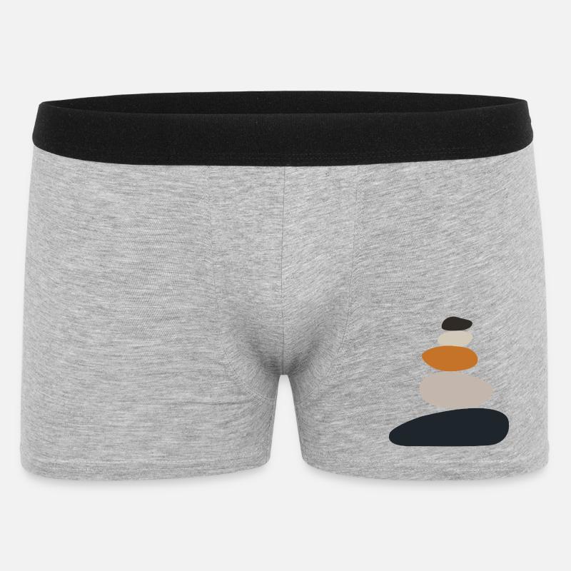 Stone Stack Zen Balance - Men's Boxer Shorts - heather grey