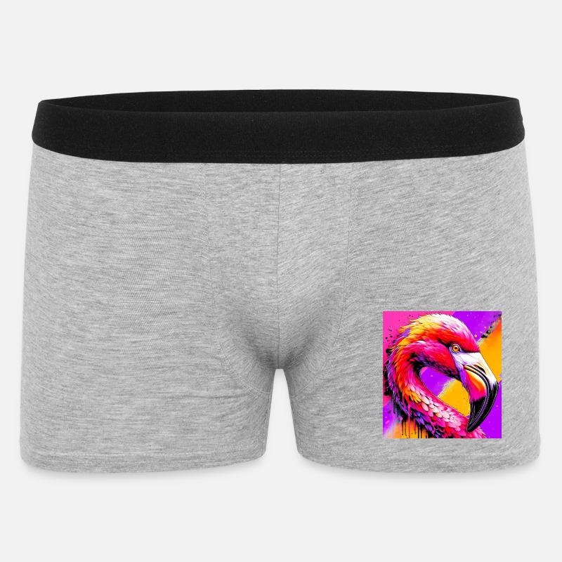 Flamant - Boxer Homme - gris chiné