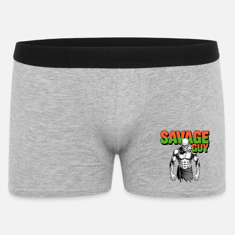 Sauvage - Boxer Homme - gris chiné