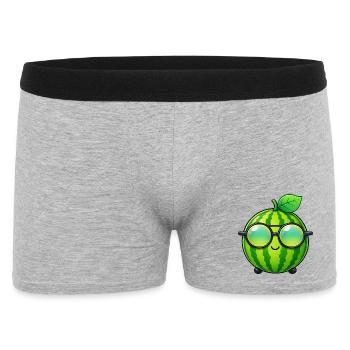 Été de dessins animés minimalistes sur la pastèque - Boxer Homme - gris chiné - Devant
