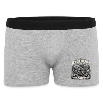 Heavy Metal Skeleton Band - Boxer Homme - gris chiné - Devant