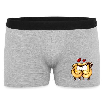 Lotte et Kalle amoureuses - Boxer Homme - gris chiné - Devant