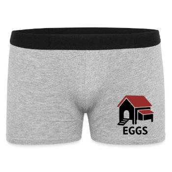 Insigne des œufs de poulailler - Boxer Homme - gris chiné - Devant