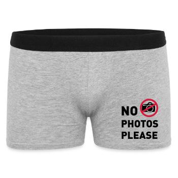 vip no photos - Men's Boxer Shorts - heather grey - Front