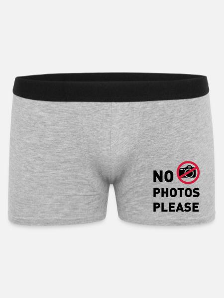vip no photos - Men's Boxer Shorts - heather grey