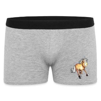 Courir Haflinger - Boxer Homme - gris chiné - Devant