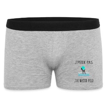 j' peux pas j'ai water-polo - Boxer Homme - gris chiné - Devant
