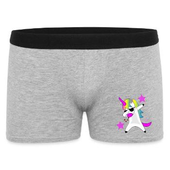 T-shirt dabbing cool unicorn gift idea - Boxer Homme - gris chiné - Devant