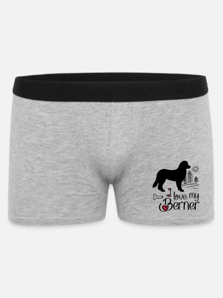 Bernersennehund - Men's Boxer Shorts - heather grey
