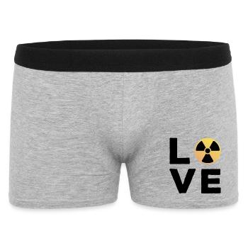 Love Cadeau Manip radio Radiologue Radiologie - Boxer Homme - gris chiné - Devant