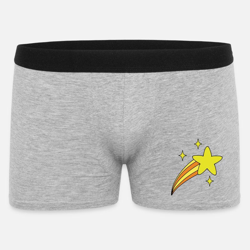 Étoile avec queue - Boxer Homme - gris chiné