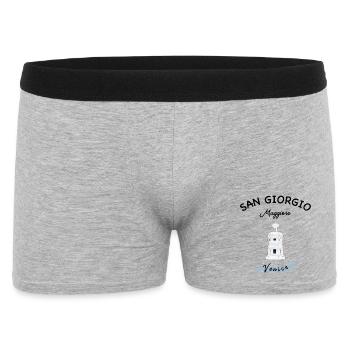 Venice Lighthouse, San Giorgio Island Maggiore - Men's Boxer Shorts - heather grey - Front