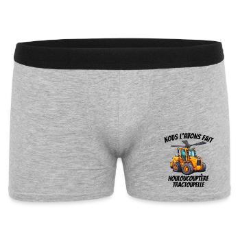 chantier, travaux, chef de chantier - Boxer Homme - gris chiné - Devant