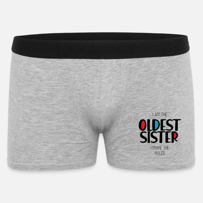 Älteste Schwester - Männer Boxer Shorts - Grau meliert