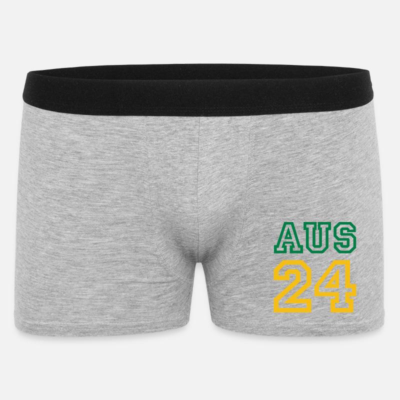 Australia Australien - Männer Boxer Shorts - Grau meliert