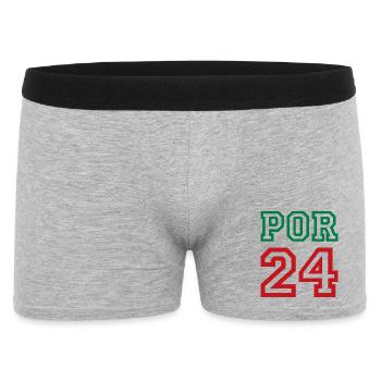Portugal - Men's Boxer Shorts - heather grey - Front