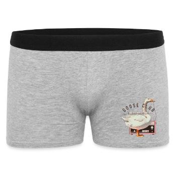 Goose Music Club Illustration - Men's Boxer Shorts - heather grey - Front