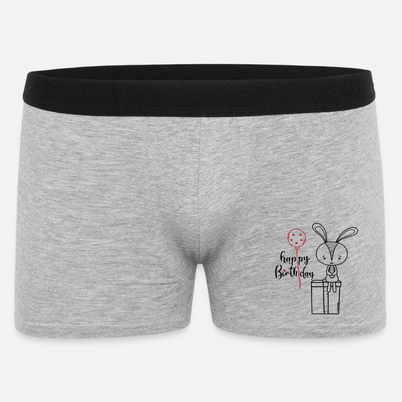 Happy Birthday - Men's Boxer Shorts - heather grey
