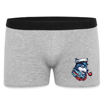 Sea Wolf Wolf Wolves - Men's Boxer Shorts - heather grey - Front