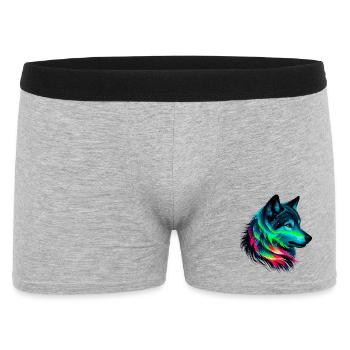 Loup - Boxer Homme - gris chiné - Devant