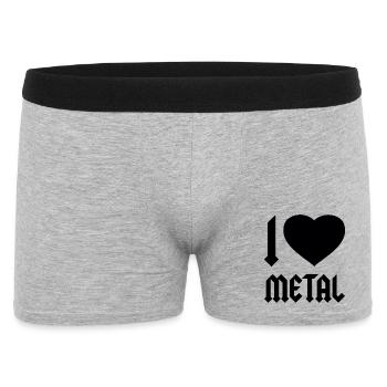 J’ADORE LE MÉTAL - Boxer Homme - gris chiné - Devant