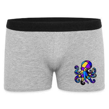 Octopus - Men's Boxer Shorts - heather grey - Front