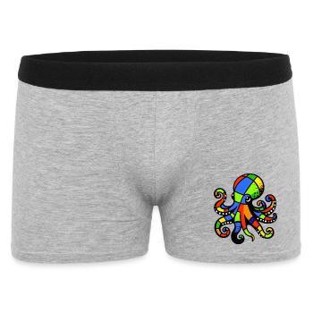Octopus - Men's Boxer Shorts - heather grey - Front