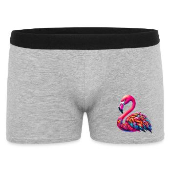 Flamant - Boxer Homme - gris chiné - Devant