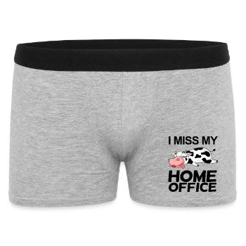 Home Office Saying Funny - Men's Boxer Shorts - heather grey - Front