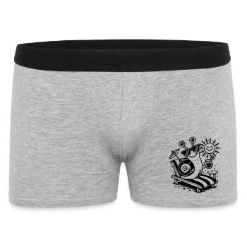 Snail - Boxer Homme - gris chiné - Devant