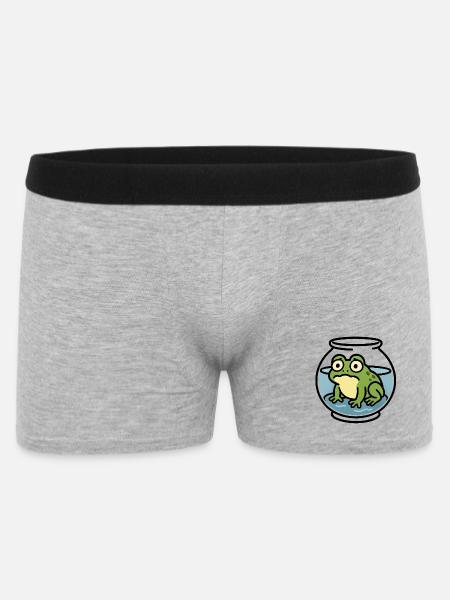 Frog in a Bowl - Men's Boxer Shorts - heather grey