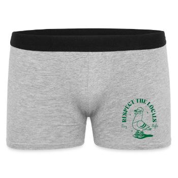 Vogel Sneaker Mascot with Cap - Men's Boxer Shorts - heather grey - Front