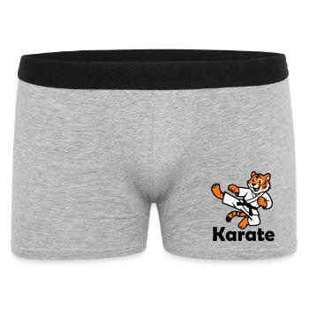 Karaté Tigre - Boxer Homme - gris chiné - Devant