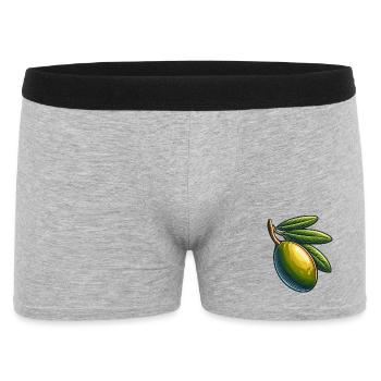 Olivie Stylisé pour Couture Personnalisée - Boxer Homme - gris chiné - Devant