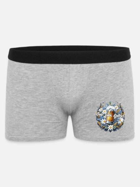 Bavarian Beer Festival Oans, two, g'suffa! - Men's Boxer Shorts - heather grey