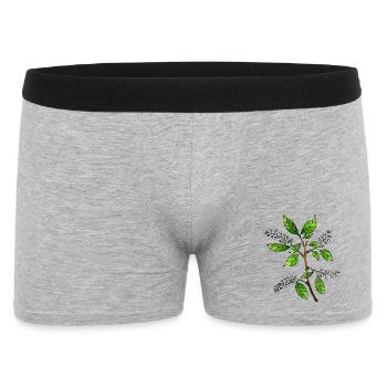 Fleur - Boxer Homme - gris chiné - Devant