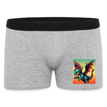 dragon - Men's Boxer Shorts - heather grey - Front