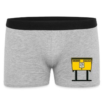 Boîte aux lettres jaune Munich - Boxer Homme - gris chiné - Devant