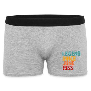 Legend 1955 Geschenke zum 70. Geburtstag für Männer Frauen 70 - Männer Boxer Shorts - Grau meliert - Vorne