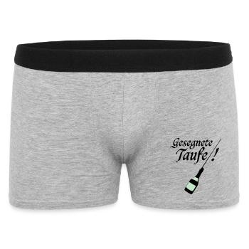Taufe - Männer Boxer Shorts - Grau meliert - Vorne
