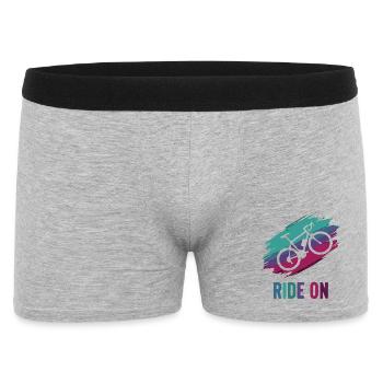 Rainbow Bike Ride On - Men's Boxer Shorts - heather grey - Front