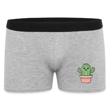 Cactus Smile In A Jar - Men's Boxer Shorts - heather grey - Front