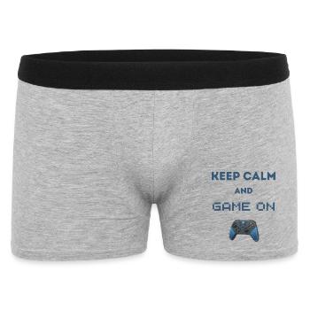 Keep Calm And Game On - Men's Boxer Shorts - heather grey - Front