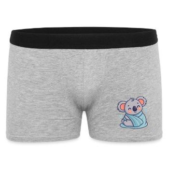 Koala Doux au Dodo - Boxer Homme - gris chiné - Devant