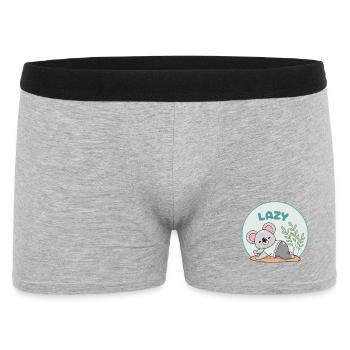 Koala Paresseux humoristique Pastel - Boxer Homme - gris chiné - Devant